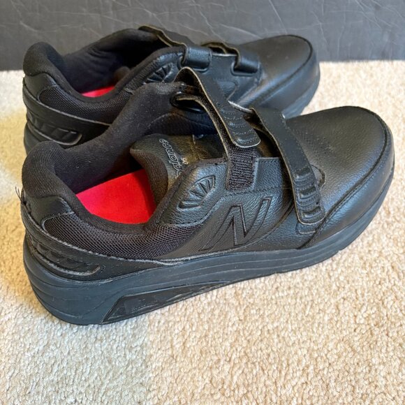 New Balance 928 Men's Walking Shoes Hook & Loop Size 7.5 Black MW928HB3 - Picture 1 of 10